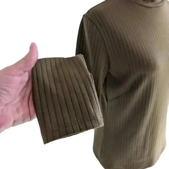 Cokluch Kim Sweater Goblincore Casual Office Women's Small Oregano Green Ribbed - Picture 8 of 13